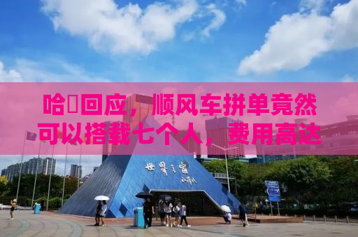 哈啰回应，顺风车拼单竟然可以搭载七个人，费用高达1400元？