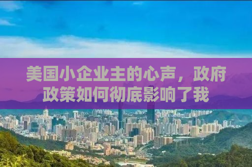 美国小企业主的心声，政府政策如何彻底影响了我